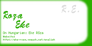 roza eke business card