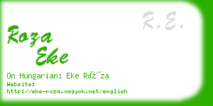 roza eke business card